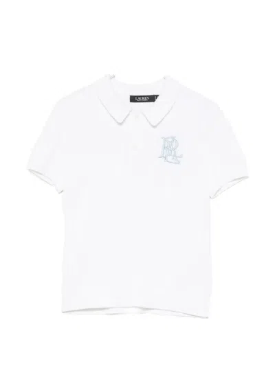 Ralph Lauren Cable-knit Polo Shirt In White