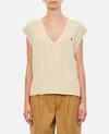 RALPH LAUREN CABLEKNIT SLEEVELESS PULLOVER