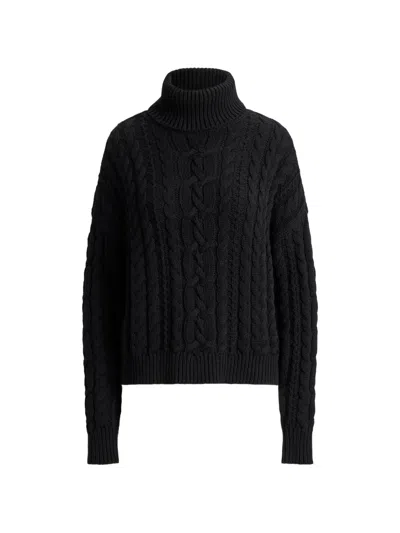 Ralph Lauren Cable-knit Sweater In Black