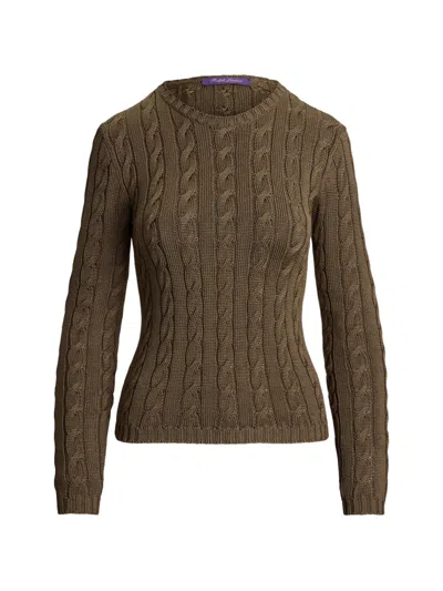 Ralph Lauren Cable-knit Sweater In Brown