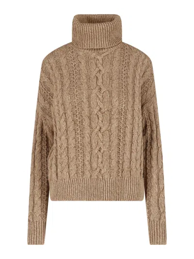 Ralph Lauren Cable-knit Sweater In Neutral