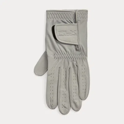 Ralph Lauren Cabretta Leather Golf Glove – Left Hand In Peak Grey In Gray