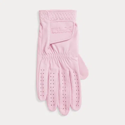 Ralph Lauren Cabretta Leather Golf Glove – Right Hand In Pink Flamingo In Pattern