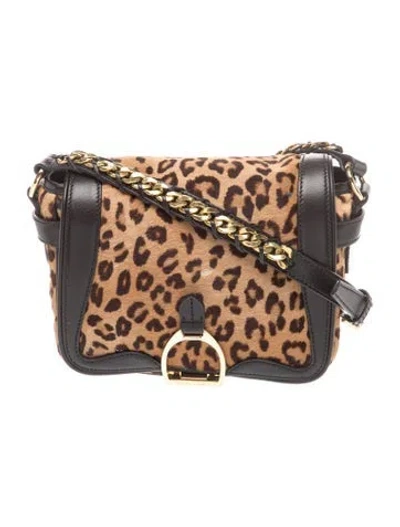Pre-owned Ralph Lauren Calf Hair Crossbody Bag In Brown
