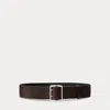 Ralph Lauren Calfskin Double-prong Belt In Brown