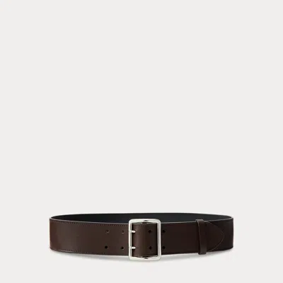 Ralph Lauren Calfskin Double-prong Belt In Brown