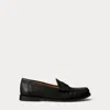 Ralph Lauren Calfskin Penny Loafer In Black