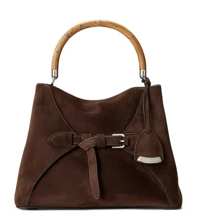 Ralph Lauren Calfskin The Ralph Top-handle Bag In Brown