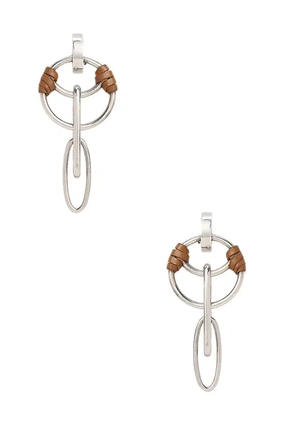 Ralph Lauren Calfskin-trim Small Equestrian Earrings