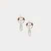 Ralph Lauren Calfskin-trim Small Equestrian Earrings In Multi