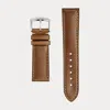 Polo Ralph Lauren Calfskin Watch Strap In Tan Calf