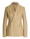Ralph Lauren Cashmere-linen Camden Jacket In Beige