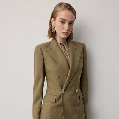 Ralph Lauren Camden Cashmere Jacket In Porcini In Green