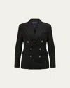 Polo Ralph Lauren Camden Cashmere Lined Blazer Jacket In Black