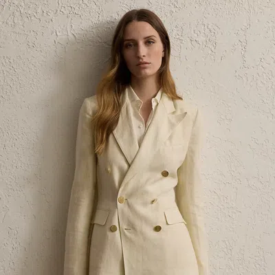 Polo Ralph Lauren Camden Linen Jacket In Lux Cream