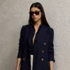 Polo Ralph Lauren Camden Linen Jacket In Lux Navy