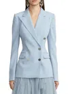 Polo Ralph Lauren Camden Wool Gabardine Doble-breasted Jacket In Blue