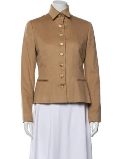 Pre-owned Ralph Lauren Camel Hair Blazer In Neutral