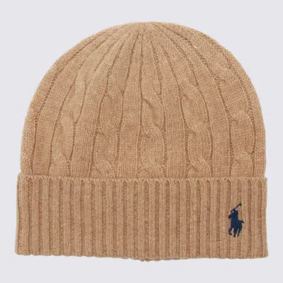 Ralph Lauren Camel Wool Hat In Brown