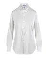 Ralph Lauren Cameron Long Sleeves Silk Button Front Shirt
