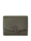 Ralph Lauren Cameryn Leather Wallet In Green