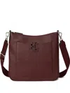 Ralph Lauren Cameryn Logo Strap Shoulder Bag In Burgundy