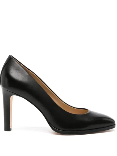 Ralph Lauren Camila 85mm Leather Pumps In Black