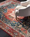 Ralph Lauren Camille Power-loomed Rug, 2' X 8' In Red