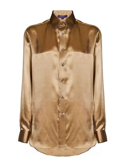 Ralph Lauren Gold Silk Shirt