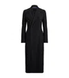 Ralph Lauren Pinstripe Double-breasted Midi Dress In Black