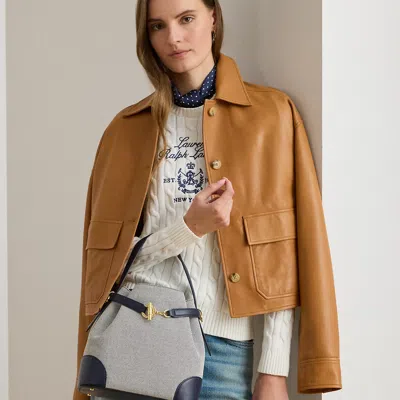 Ralph Lauren Canvas Medium Blaike Bucket Bag