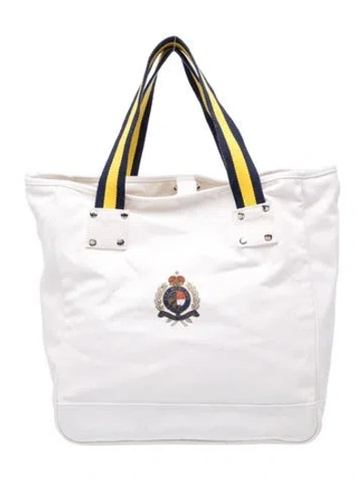 Pre-owned Ralph Lauren Canvas Tote In Neutral