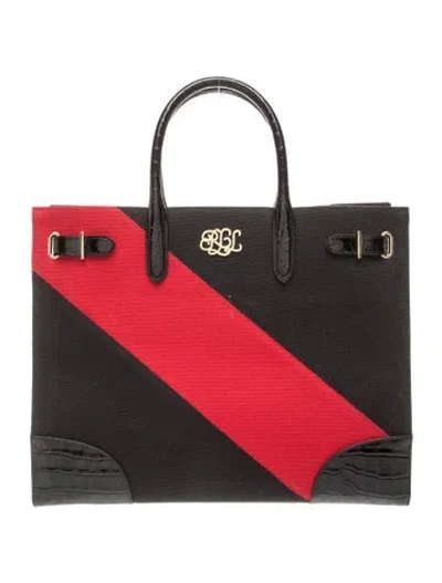 Pre-owned Ralph Lauren Canvas Tote In Red
