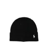 Ralph Lauren Cable-knit Wool-cashmere Beanie In Black