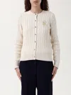 Ralph Lauren Long-sleeved Knitted Cardigan In Neutral