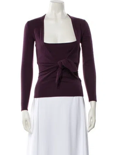 Pre-owned Ralph Lauren Cardigan Set Cashmere Sweater In Purple