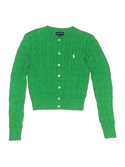 Pre-owned Ralph Lauren Kids' Cardigan Sweater In Green