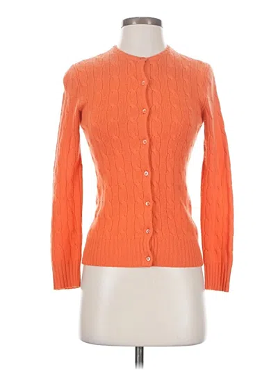 Pre-owned Ralph Lauren Cardigan Sweater In Orange