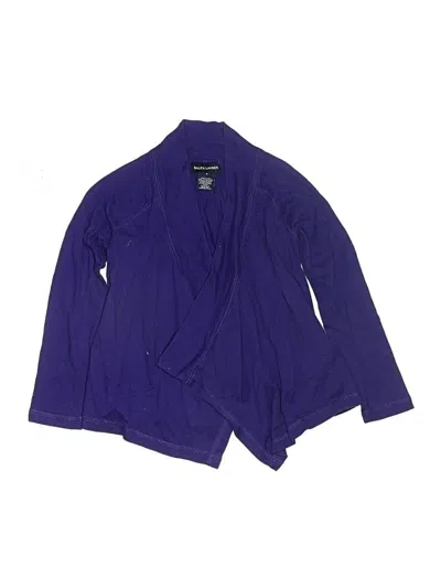 Pre-owned Ralph Lauren Kids' Cardigan Sweater In Purple