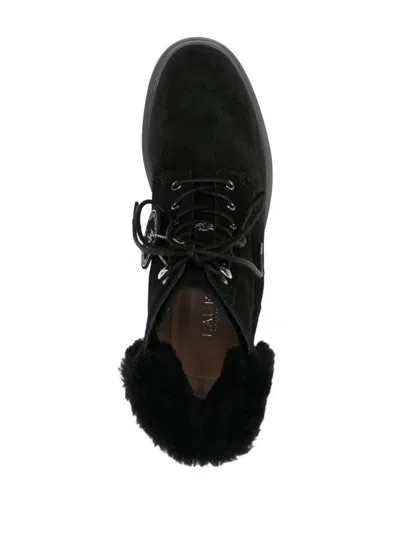 Ralph Lauren Carlee Bootie In Black