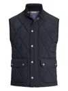 Ralph Lauren Carleton Quilted Down Vest In Blue