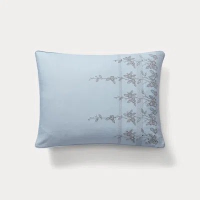 Ralph Lauren Carolyne Embroidery Throw Pillow In Blue