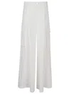 Ralph Lauren Wide-leg Cargo Trousers In Cream