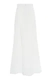 Polo Ralph Lauren Carry Cargo-pocket Linen Wide-leg Pants In Off-white