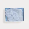 Ralph Lauren Cashmere Beanie & Bootie Set In Blue