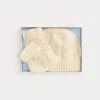Ralph Lauren Cashmere Beanie & Bootie Set In White