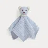 Ralph Lauren Cashmere Bear Lovey Blanket In Blue