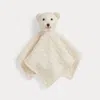 Ralph Lauren Babies'  Cashmere Bear Lovey Blanket In White
