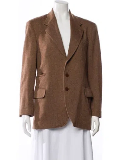 Pre-owned Ralph Lauren Cashmere Blazer In Brown