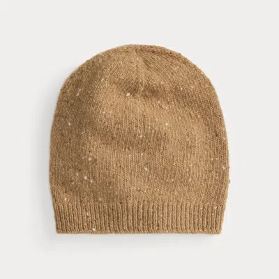 Ralph Lauren Cashmere-blend Donegal Hat In Brown